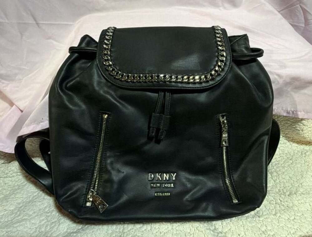 DKNY Alixis Backpack Black Leather